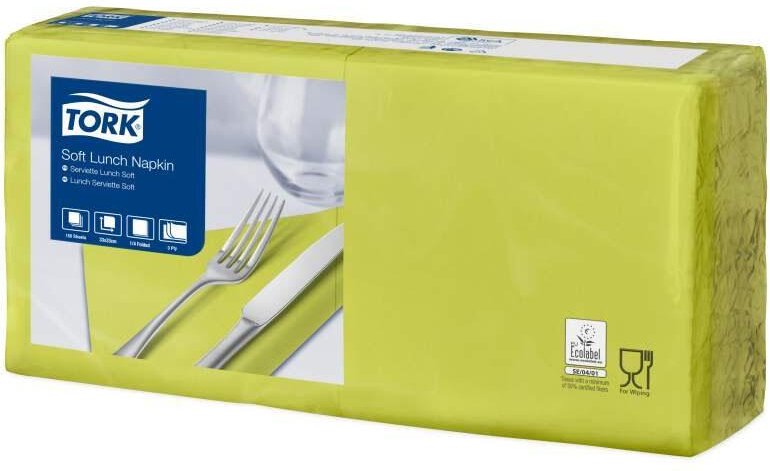 Thumbnail - TORK Servietten 32,6 x 33,0 cm 3-lagig limone