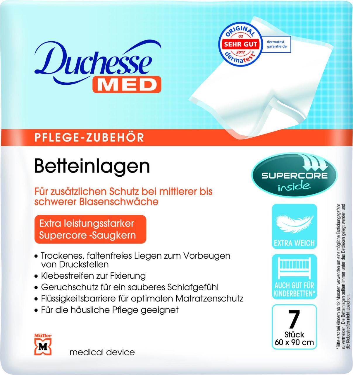 Duchesse MED Einweg-Betteinlagen weiß