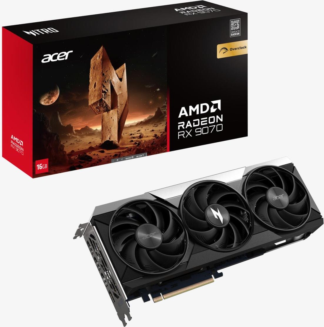 Acer Nitro AMD Radeon RX 9070 OC 16GB GDDR6