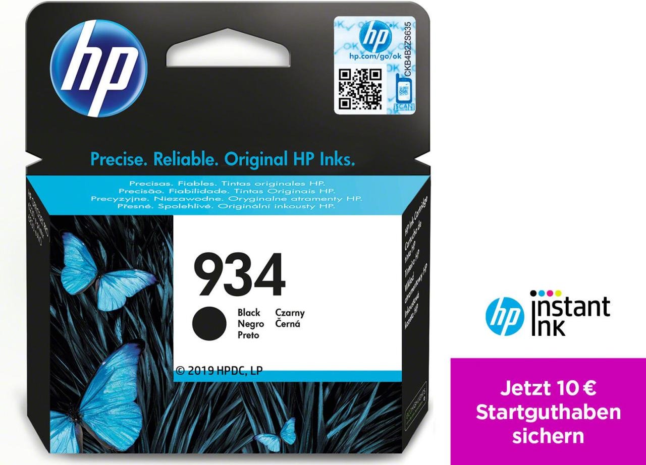 Thumbnail - HP Original 934 Druckerpatrone schwarz 400 Seiten 10ml (C2P19AE)
