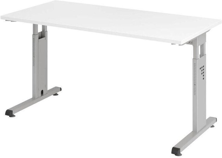 HAMMERBACHER Schreibtisch VOS614/W/S weiß