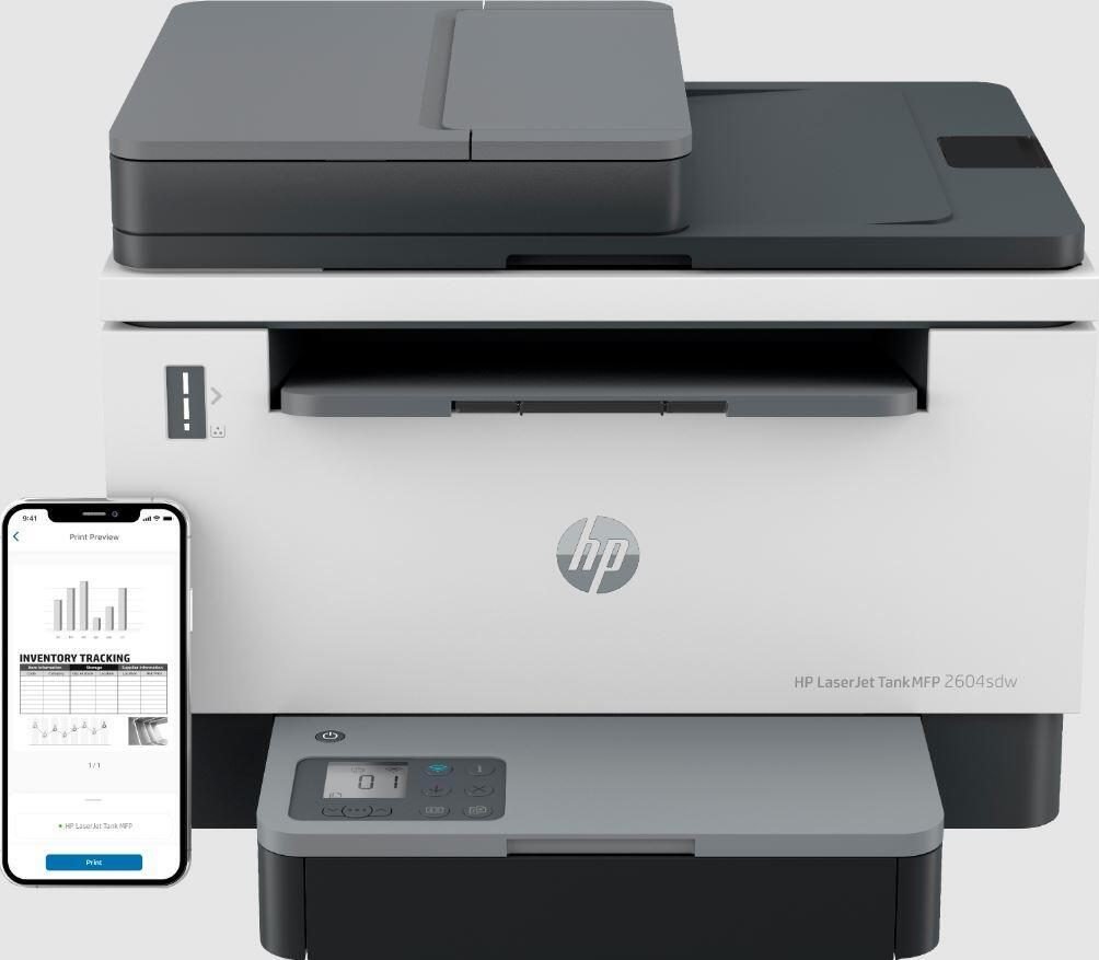 Jetzt 3 Jahre Garantie nach Registrierung GRATIS HP LaserJet Tank MFP 2604sdw Laserdrucker s/w