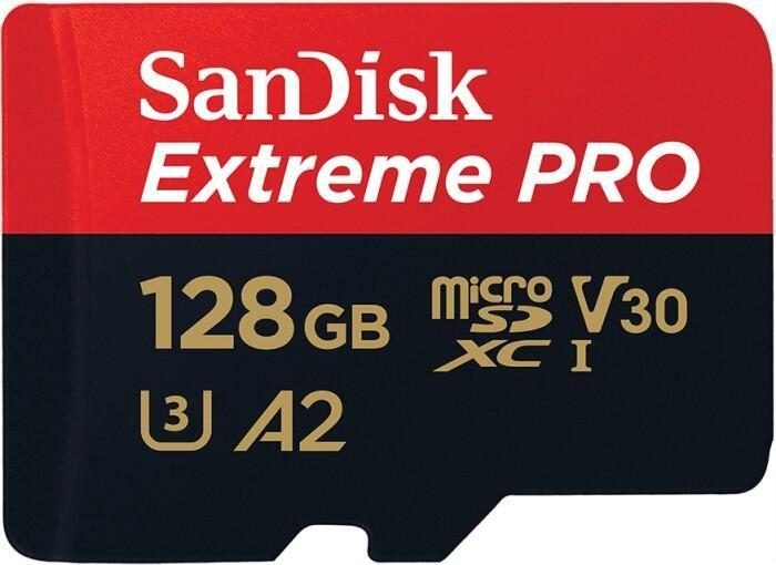 SanDisk Extreme® PRO microSDXC Speicherkarte 128GB mit SD-Adapter