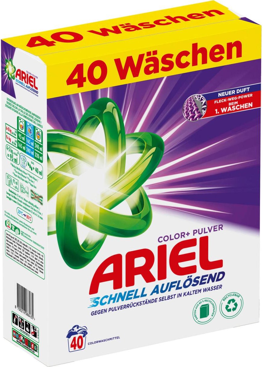 ARIEL Waschmittel frisch 2,4 kg