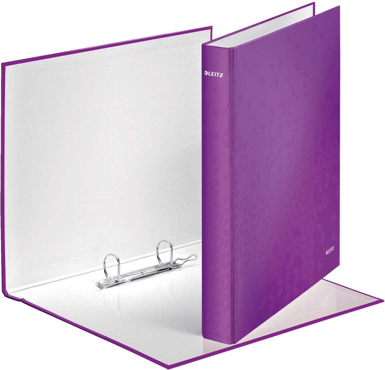 LEITZ Ringbuch 2-Ringe DIN A4 4 cm violett