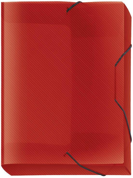 VELOFLEX Heftbox 2.5 cm DIN A4 transparent rot