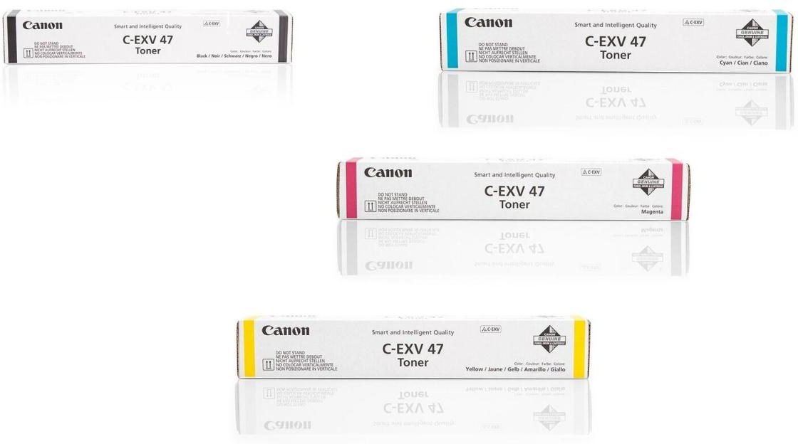 Canon Original Toner C-EXV47 4er-Set schwarz, cyan, magenta, gelb