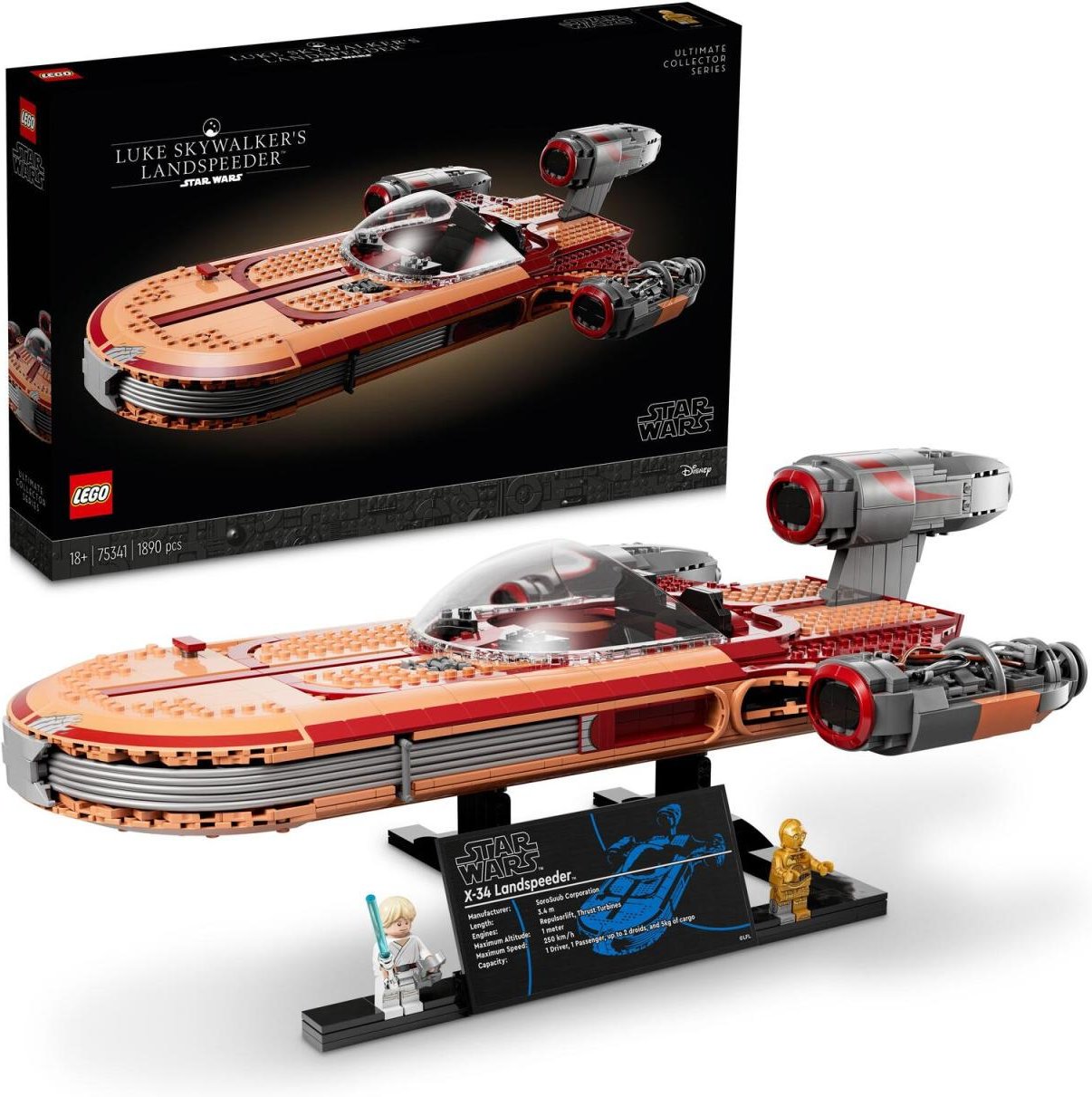 LEGO® Star Wars Luke Skywalker’s Landspeeder 75341