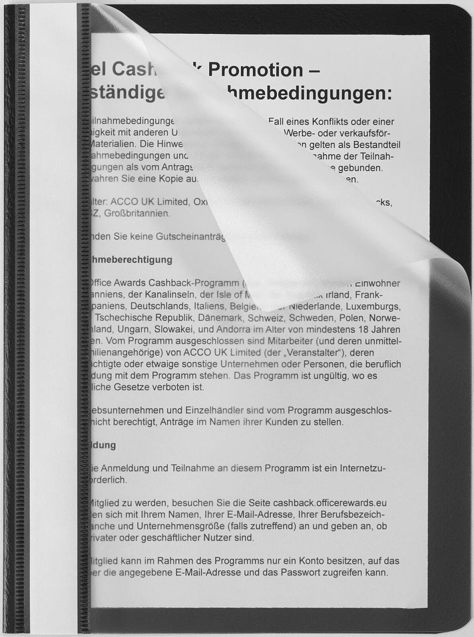 Schnellhefter A5 Polypropylen (PP) schwarz