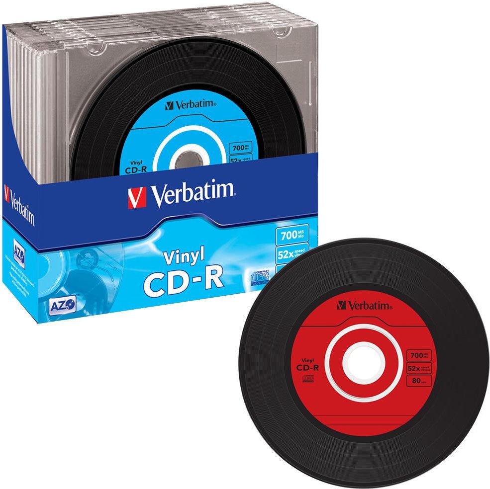 Verbatim CD-R 700MB 10er Vinyl Slim Case