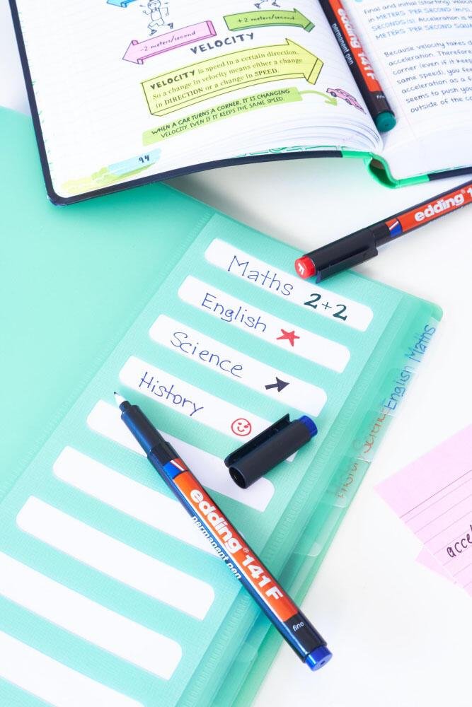 edding 141 F permanent Folienstifte-Set 0.6 mm Mehrfarbig