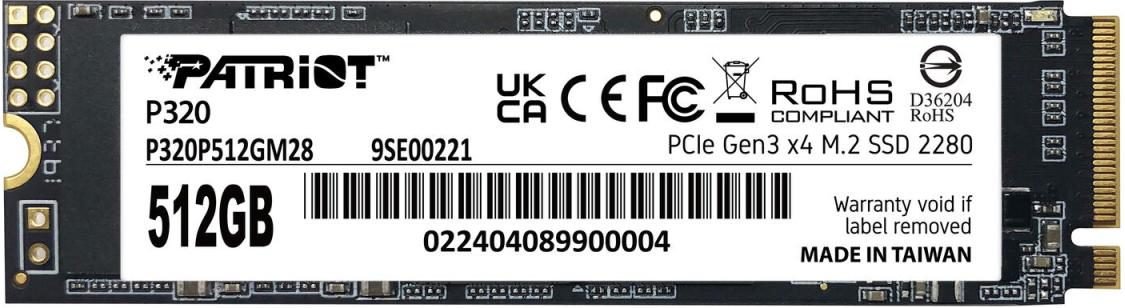 Patriot Memory P320 M.2 SSD - 512 GB