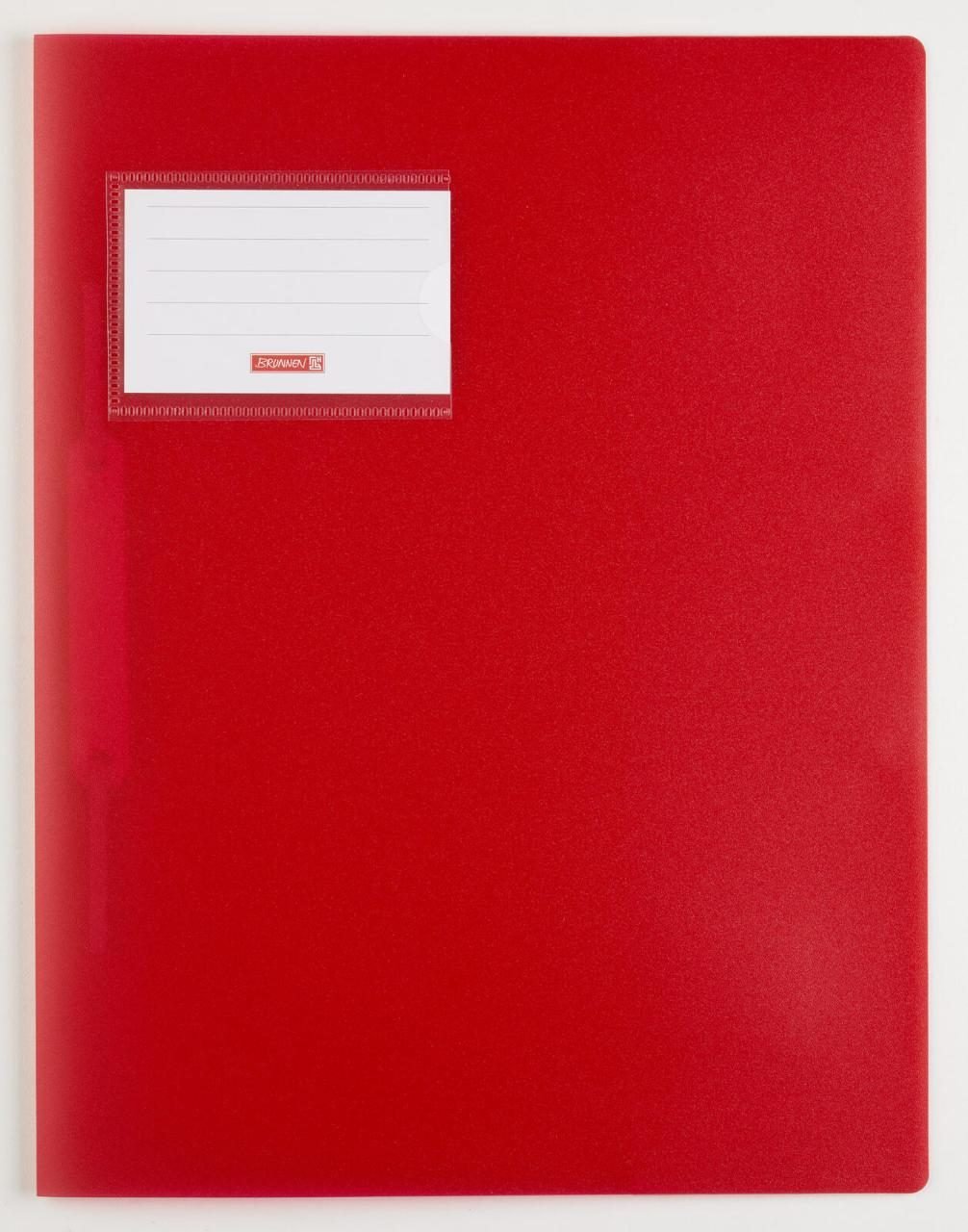 BRUNNEN Schnellhefter DIN A4 Polypropylen (PP) rot transluzent