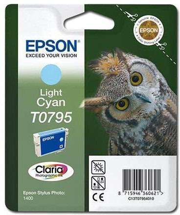 Epson Original T0795 Druckerpatrone cyan hell 560 Seiten 11ml (C13T07954010)