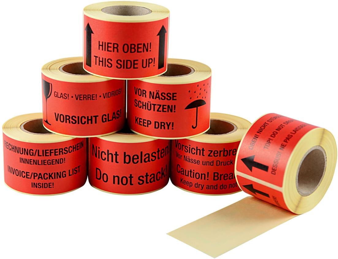 EICHNER Warnetiketten 100,0 x 50,0 mm