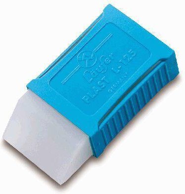 Läufer Radiergummi transparent