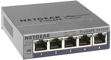 0 Netgear GS105E 5-Port Gigabit Web Managed Switch
