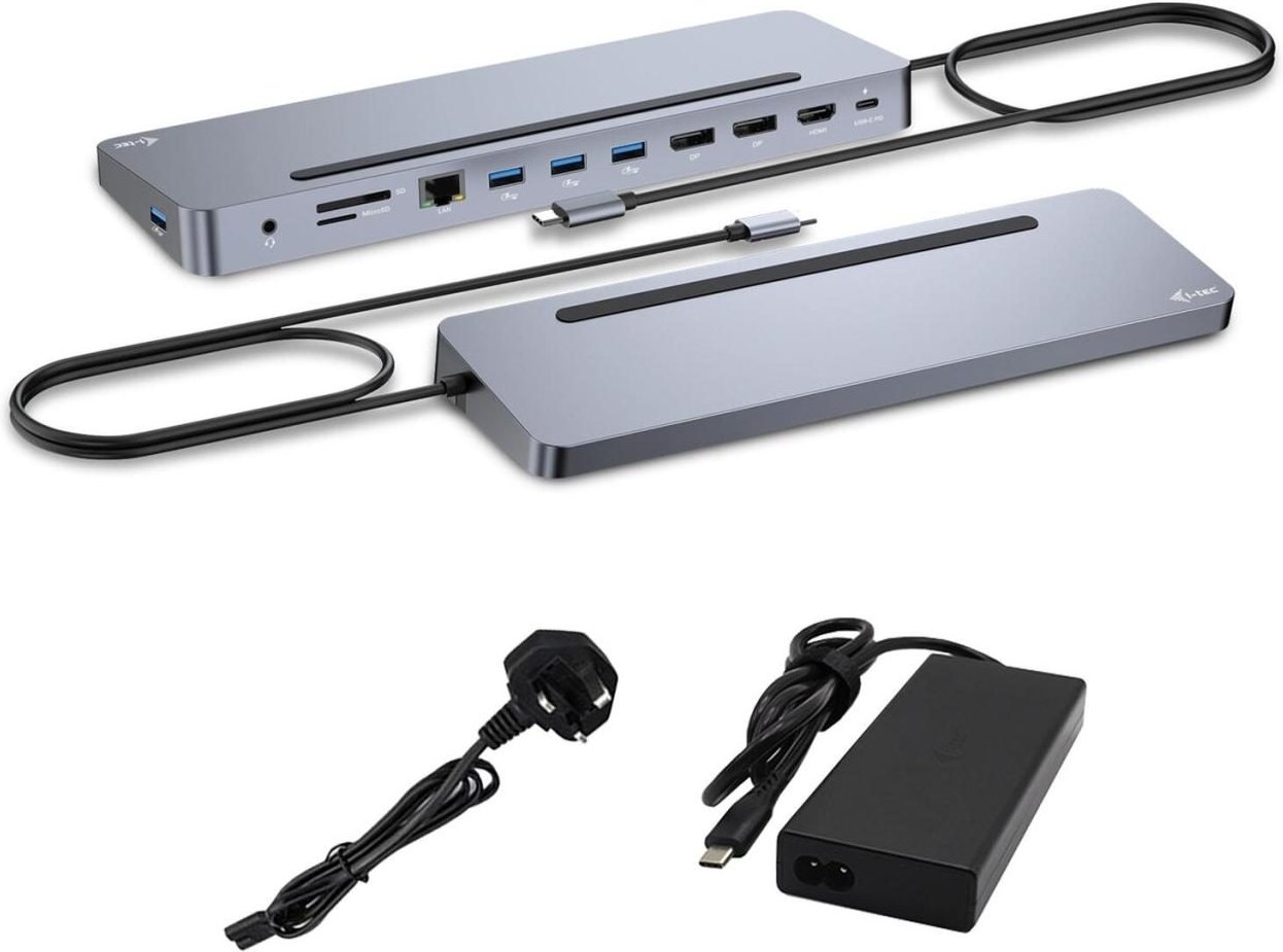 I-TEC USB-C Metal Ergonomic Docking Station mit Power Delivery 100W
