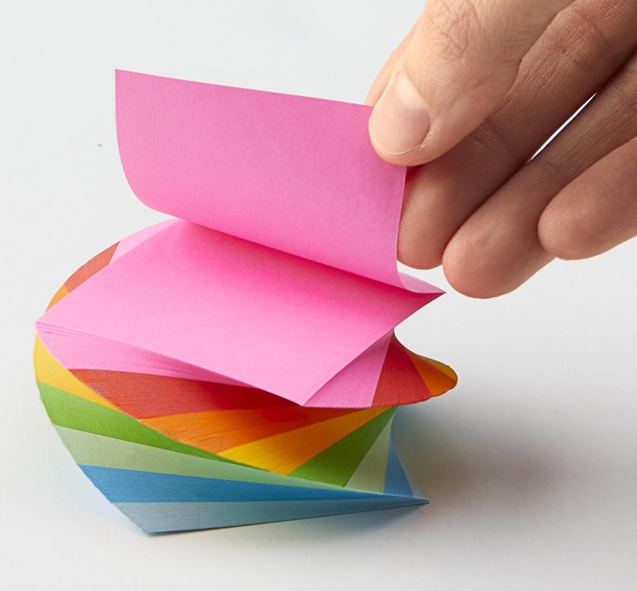 folia Notizzettel geleimt 5.5 cm x 5.5 cm farbsortiert