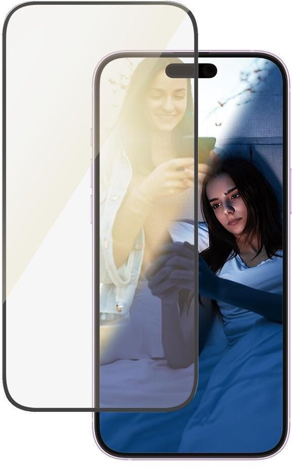 PanzerGlass® EyeCare Displayschutz für iPhone 16 Plus & 15 Plus - Ultra-Wide Fit