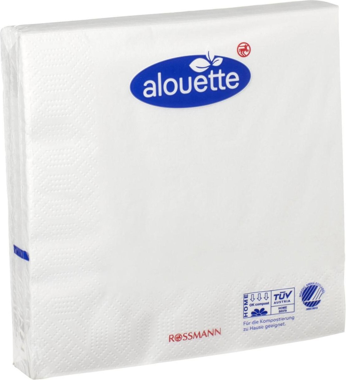 alouette Servietten 33,0 x 33,0 cm 3-lagig weiß