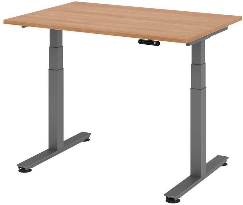 Thumbnail - HAMMERBACHER Schreibtisch VXDSM12/N/G nussbaum