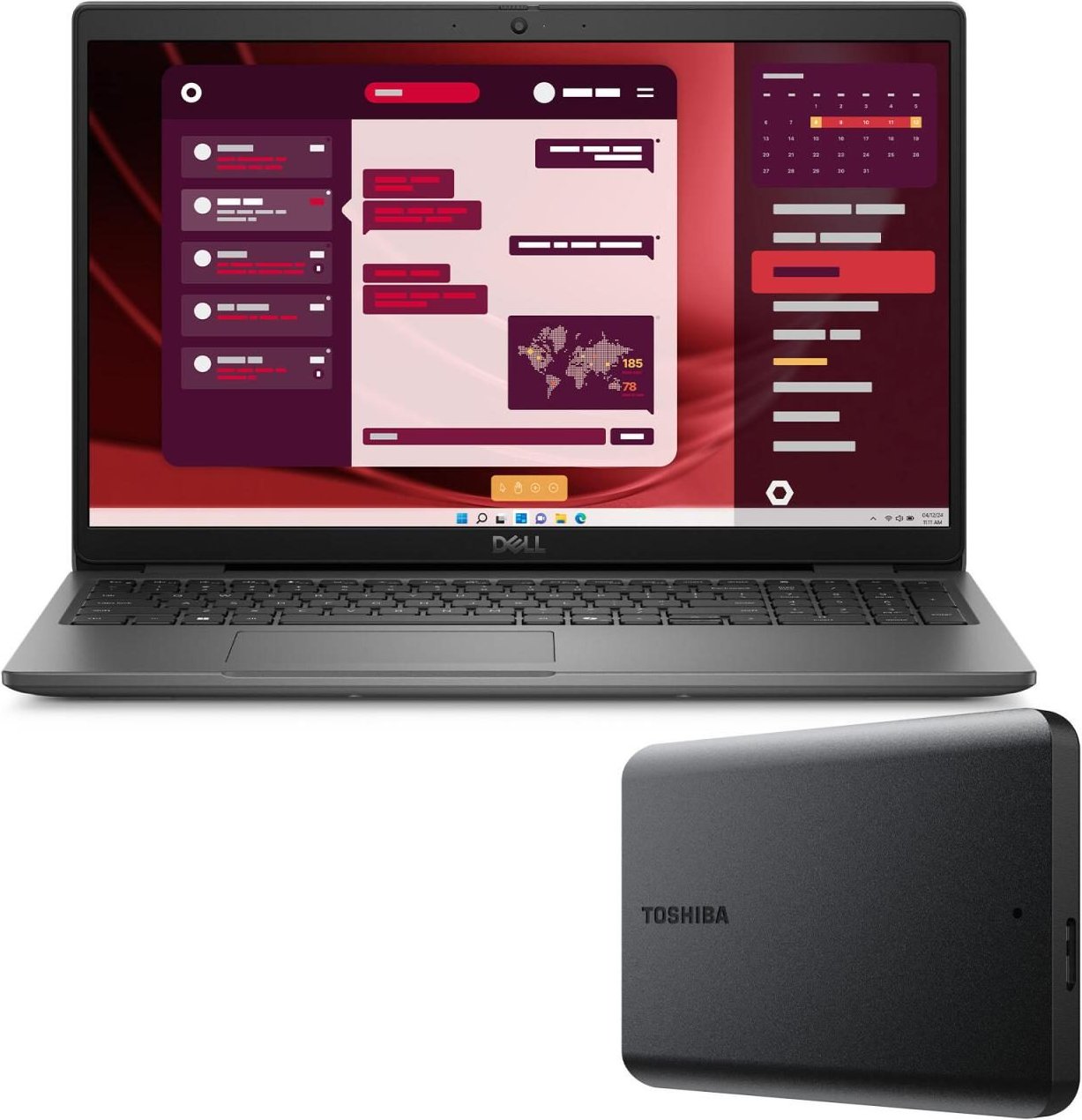 Dell Latitude 3550 Intel Core i5 i5-1335U Notebook 39,6 cm (15.6") + Toshiba Festplatte 1 TB