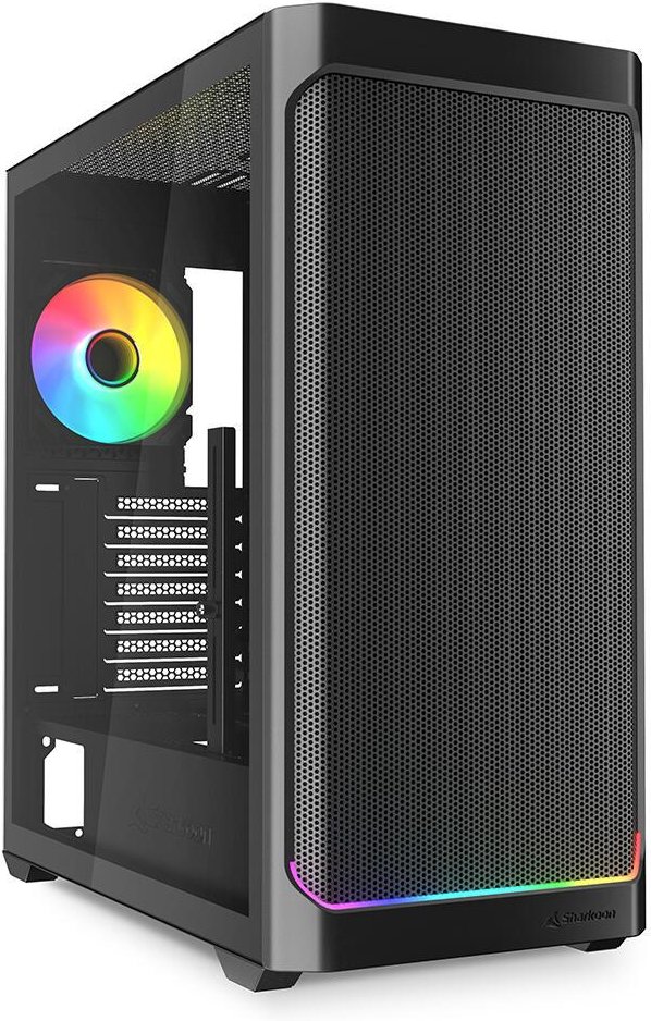 Sharkoon PC Gehäuse AK4W RGB Strip Black ATX schwarz
