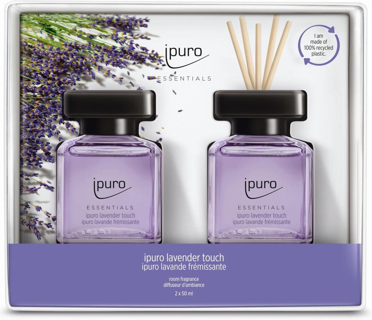Thumbnail - ipuro Raumduft Lavendel, Zitrusnoten, Blüten, Minze, Lavandin, Moschus 2x 50 ml