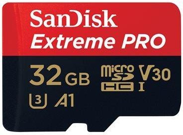SanDisk Extreme® PRO microSDHC Speicherkarte 32GB mit SD-Adapter