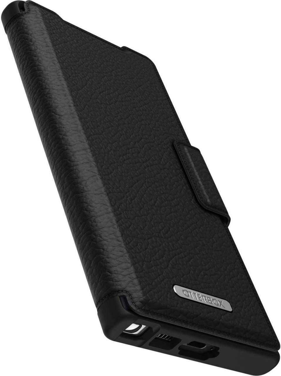 OtterBox Strada Folio Schutzhülle für Samsung Galaxy S23 Ultra (Schwarz) - Bulk/ProPack