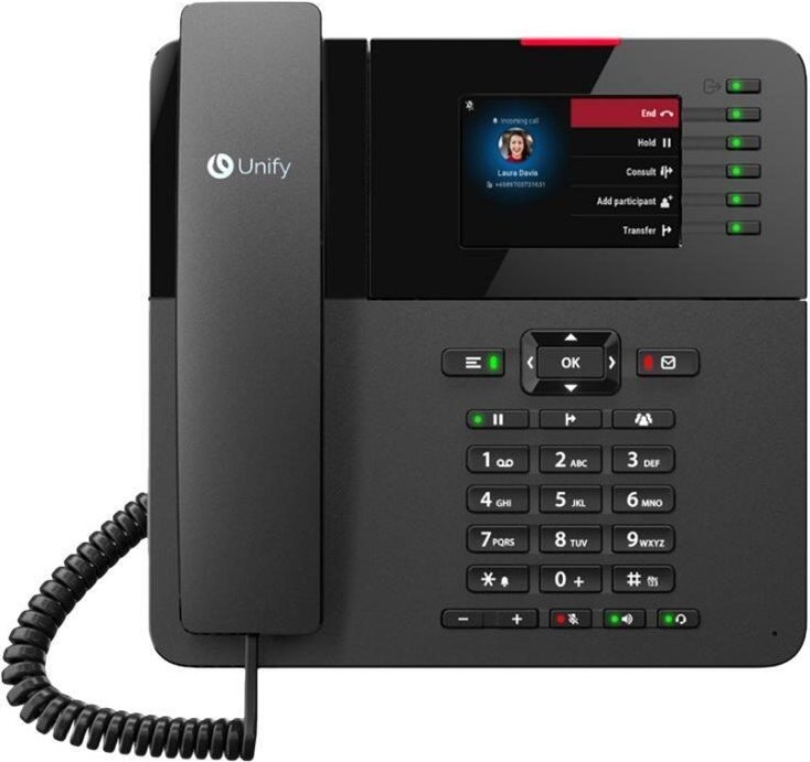 Unify OpenScape Desk Phone CP410 VoIP-Telefon, schwarz