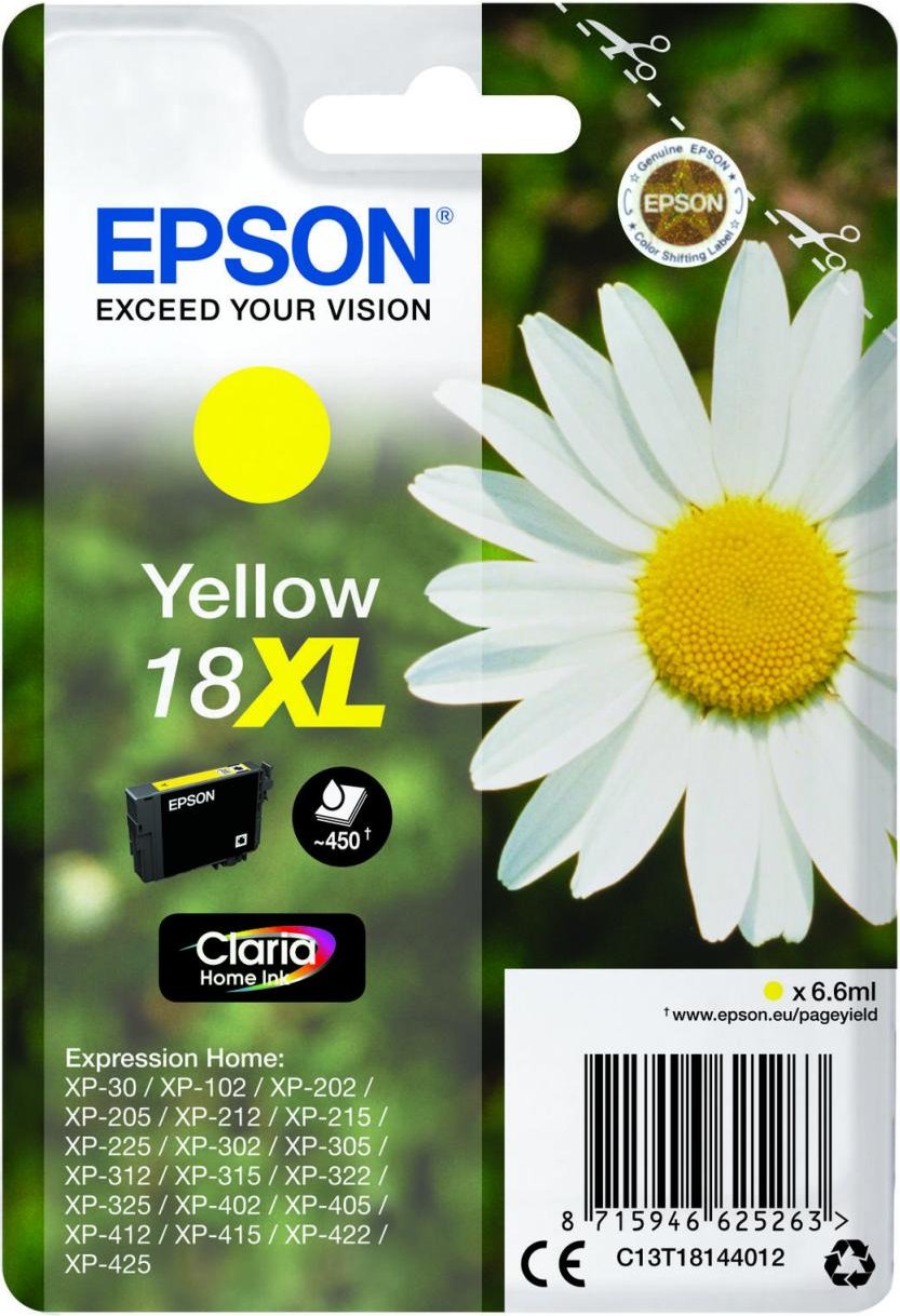Epson Original 18XL Gänseblümchen Druckerpatrone - gelb (C13T18144012)