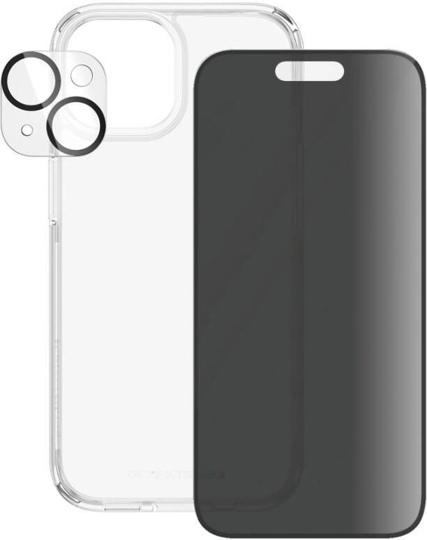 PanzerGlass™ Privacy 3-in-1 Set - iPhone 15
