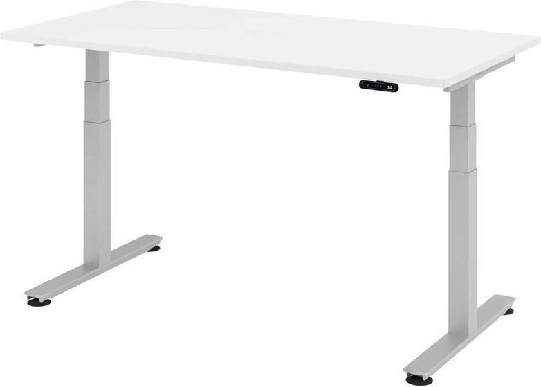Thumbnail - HAMMERBACHER elektrisch höhenverstellbarer Schreibtisch VXDSM16/W/S weiß