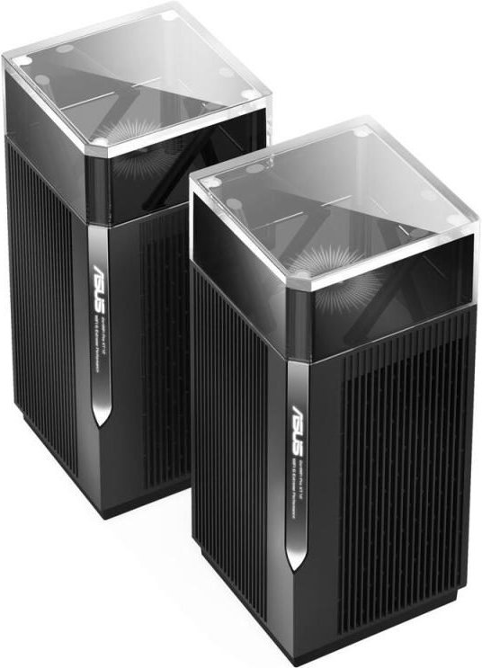 ASUS ZenWiFi Pro XT12 - 2er Set AX11000 Tri-Band WiFi 6 Mesh System kombinierbarer Router (Dual 5GHz 160MHz Band, duale