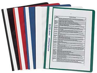 Schnellhefter DIN A4 Polypropylen (PP) 10x schwarz, rot, dunkelblau, weiß und grün
