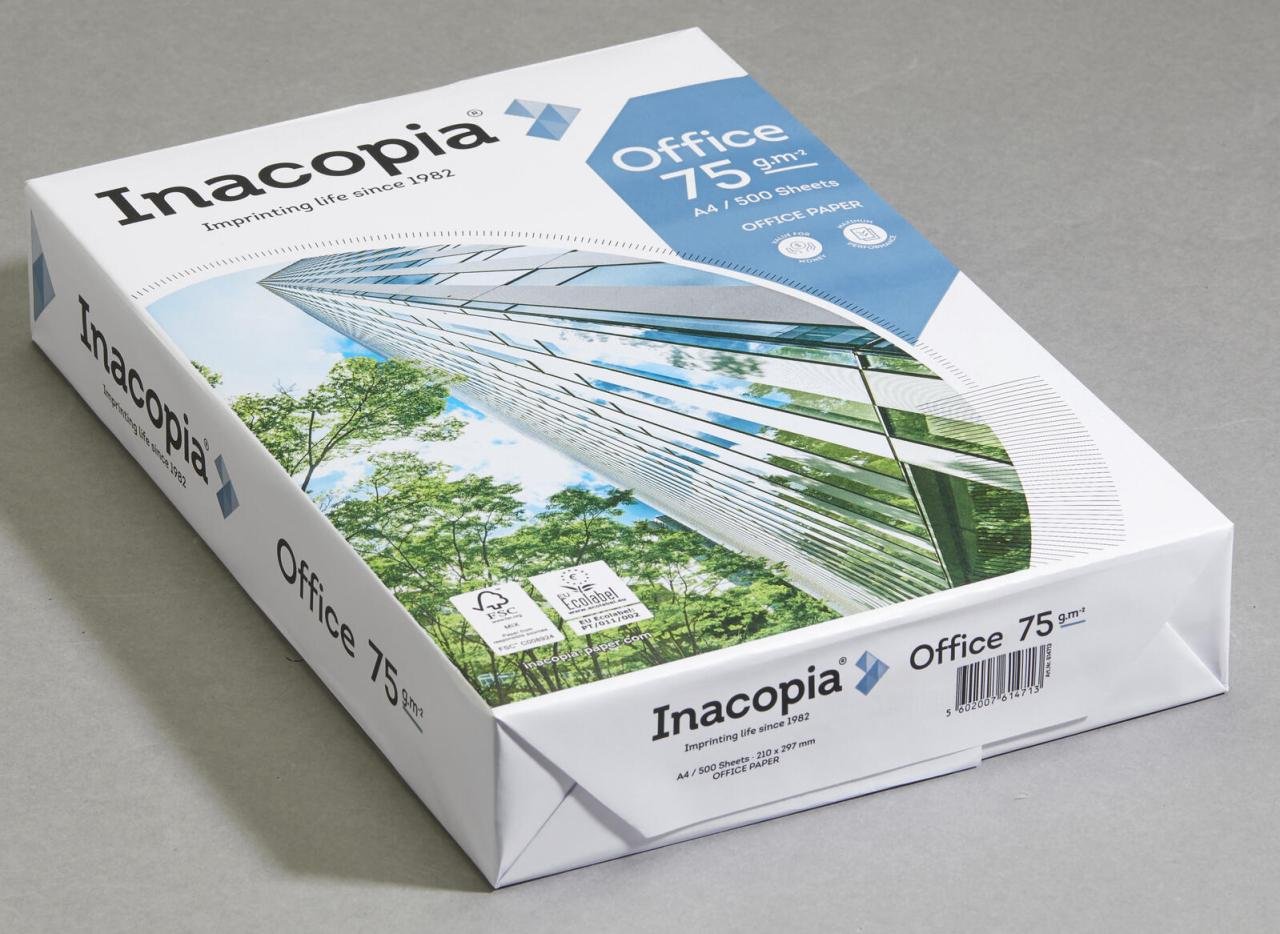 Inacopia Kopierpapier DIN A4 75 g/m²