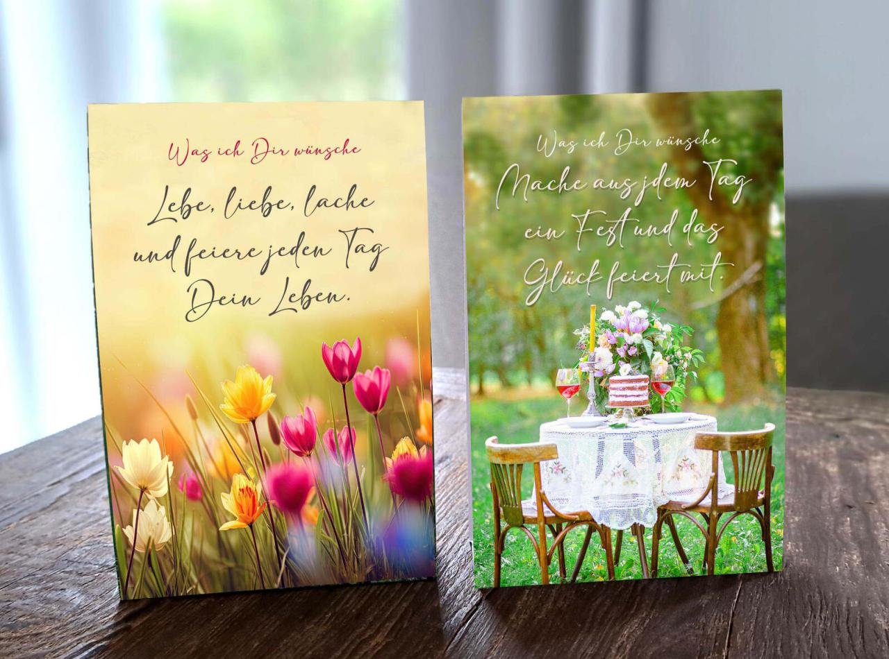 LUMA Aufstellkarte Was ich Dir wünsche... DIN B6