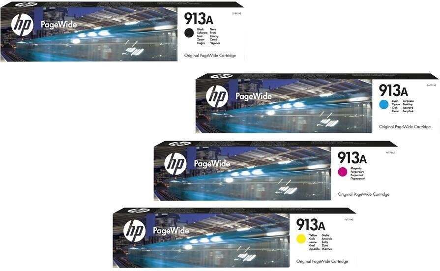 Thumbnail - HP Original 913A Druckerpatronen - 4er Multipack (L0R95AE, F6T77AE, F6T78AE, F6T79AE)
