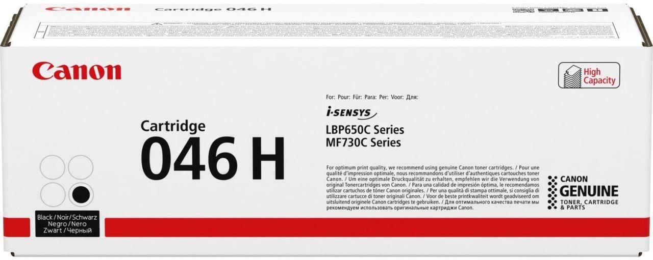 Canon Original Toner 046H schwarz hohe Ergiebigkeit 6.300 Seiten (1254C002)