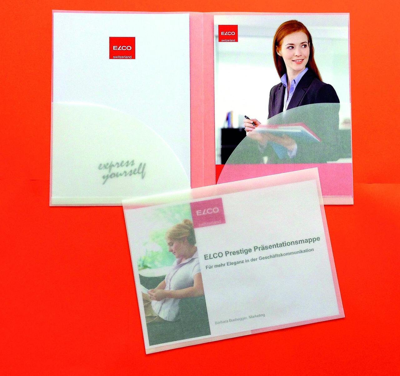 ELCO Angebotsmappen für DIN A4 weiß/transparent