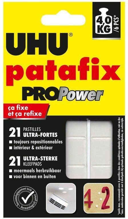 Thumbnail - UHU ProPower doppelseitige Klebepads für max. 3,0 g 25 x 20,0 mm weiß