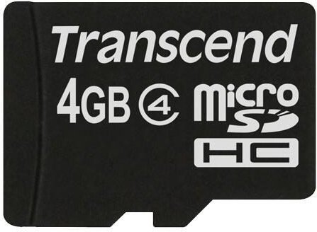 Transcend TS4GUSDC4 Speicherkarte 4 GB