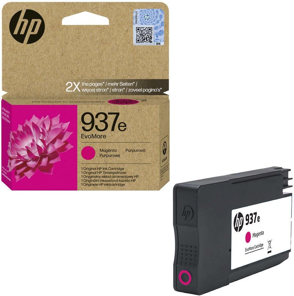 HP Original 937e EvoMore Druckerpatrone (4S6W7NE) magenta