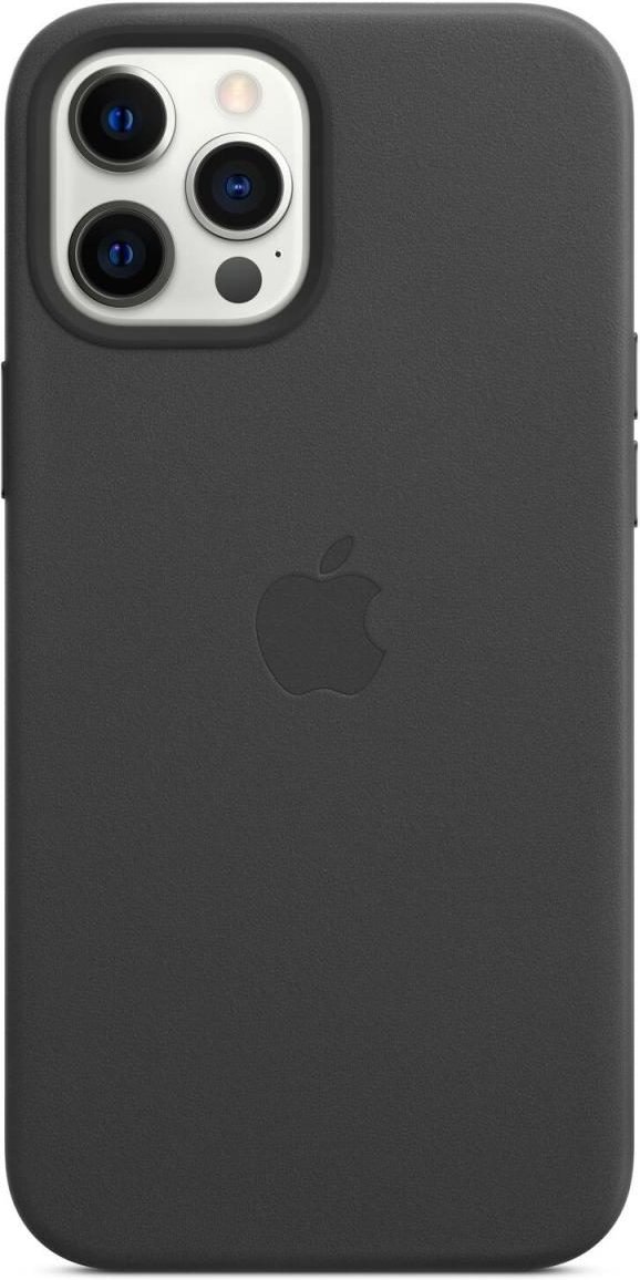 0 Apple Leder Case mit MagSafe für Apple iPhone 12 Pro Max, schwarz