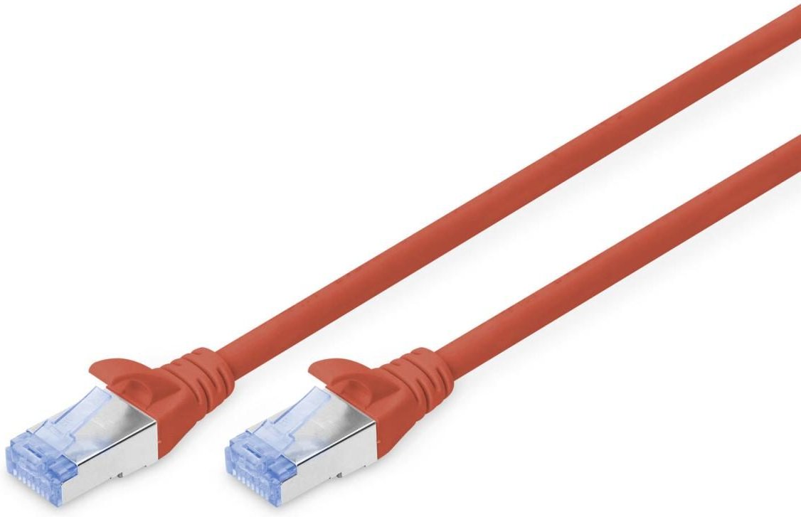 Thumbnail - DIGITUS Patch-Kabel RJ-45 (M) zu RJ-45 (M) 2m CCA SF/UTP Cat 5e rot (DK-1532-020/R)