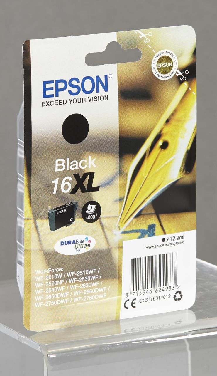 Epson Original 16XL Füller Druckerpatrone - schwarz (C13T16314012)