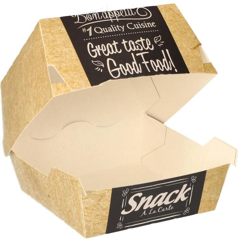 PAPSTAR Good Food Burger-Boxen braun, grau