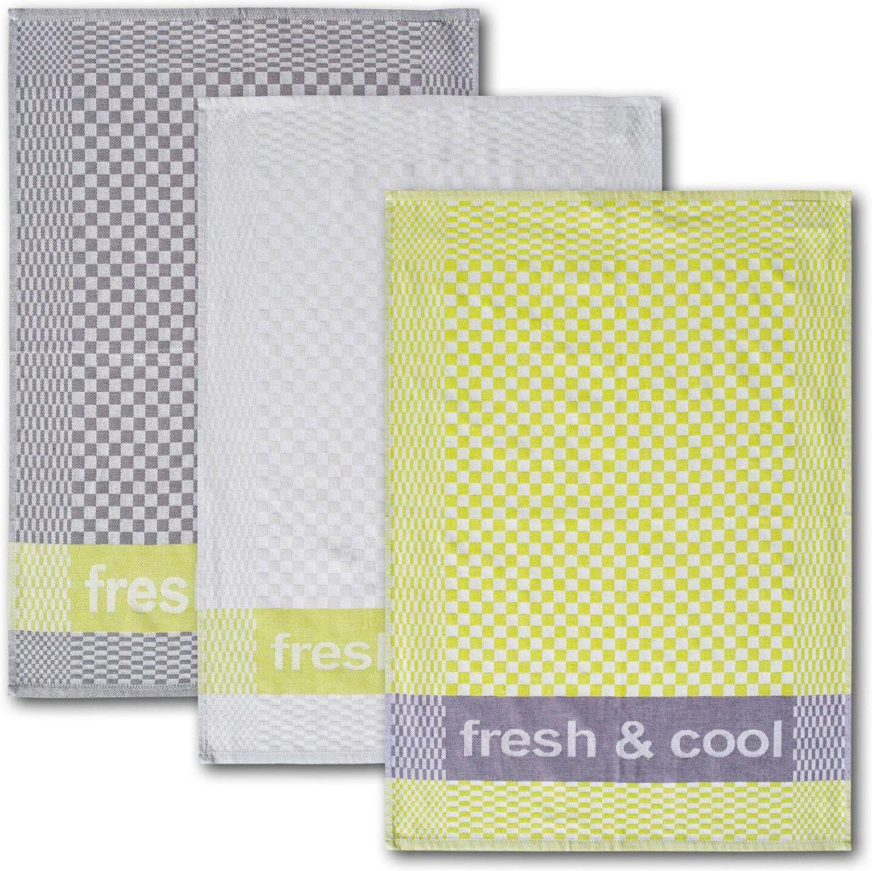 Dyckhoff fresh & cool Geschirrtücher 50 cm x 70 cm grün